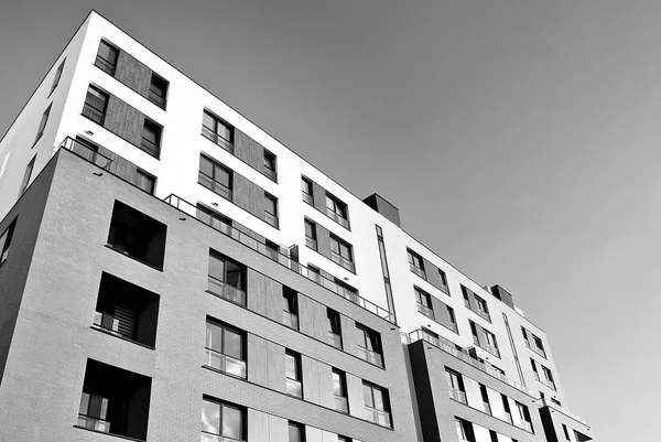  Modern, lüks daire Building.Black ve beyaz.