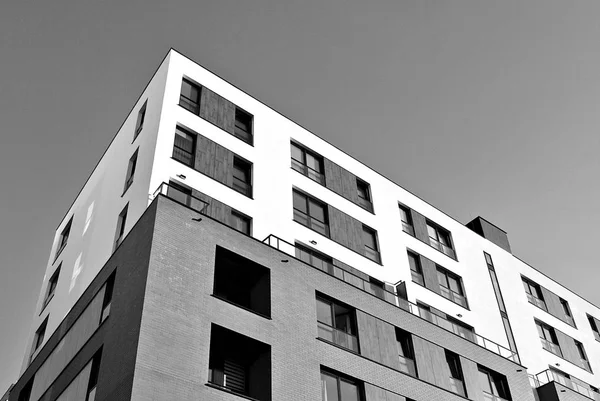  Modern, lüks daire Building.Black ve beyaz.