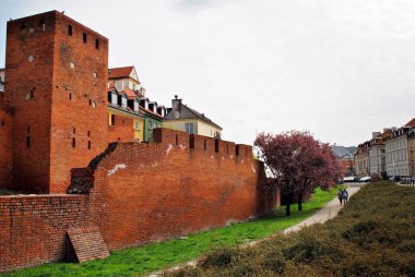 Varşova, Polonya. 17 Nisan 2017.Old kasaba Varşova