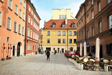 Varşova, Polonya. 17 Nisan 2017.Old kasaba Varşova