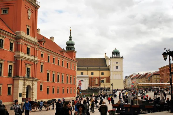 Varşova, Polonya. 17 Nisan 2017.Old kasaba Varşova