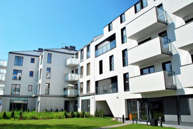 Modern, lüks apartman binası..