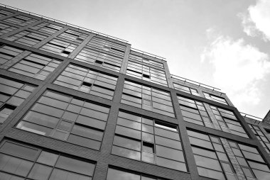 Modern, lüks apartman. Siyah ve beyaz