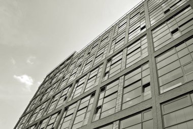 Modern, lüks apartman. Siyah ve beyaz