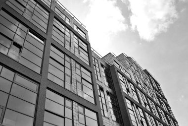 Modern, lüks apartman. Siyah ve beyaz