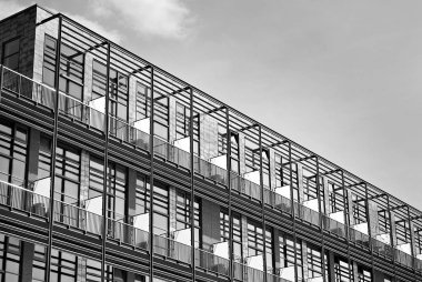 Modern, lüks apartman. Siyah ve beyaz