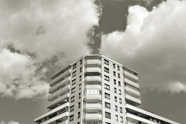 Modern, lüks apartman. Siyah ve beyaz