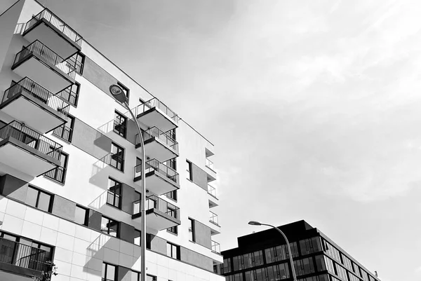 Modern, lüks apartman. Siyah ve beyaz