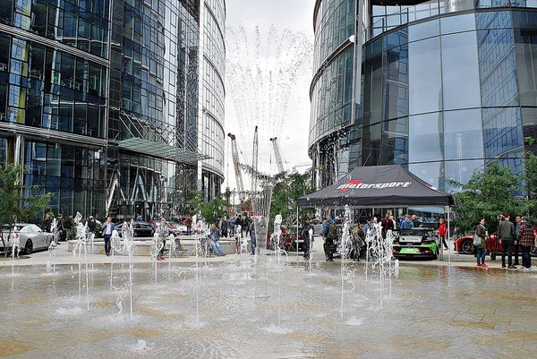 Varşova Spire. Modern ofis binası.