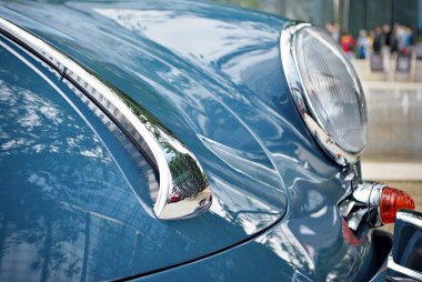 Yakın çekim ile klasik otomobil