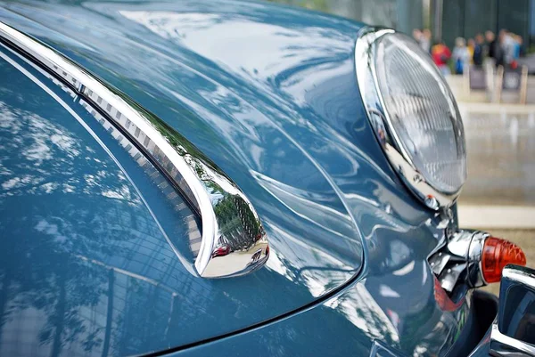 Yakın çekim ile klasik otomobil
