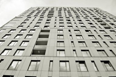 Modern, lüks apartman. Siyah ve beyaz