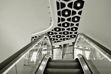 modern ofis iç. siyah ve beyaz