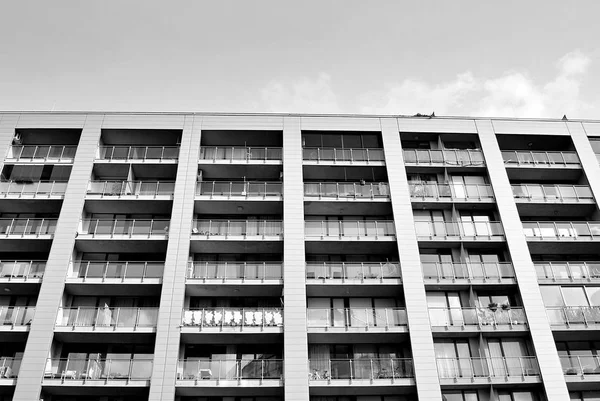 Modern, lüks apartman. Siyah ve beyaz