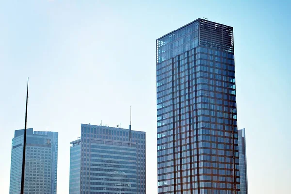 View of the modern skyscrapers in the city center — Stock Photo, Image