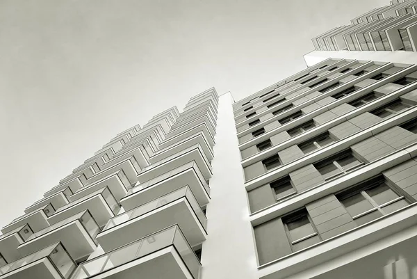 Modern, lüks apartman. Siyah ve beyaz — Stok fotoğraf