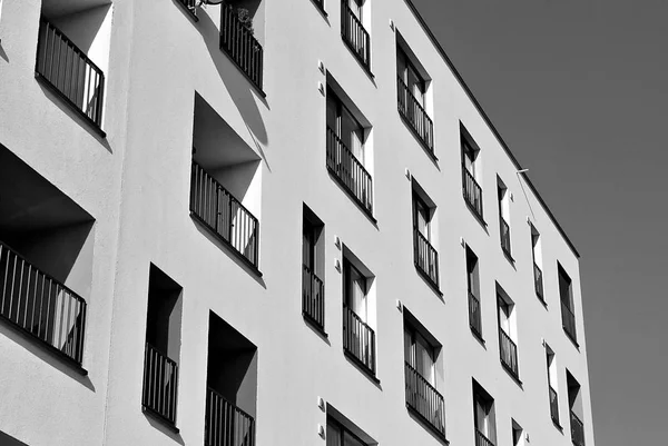 Modern, lüks apartman. Siyah ve beyaz