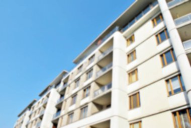 Modern apartman soyut bulanıklık.