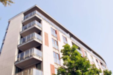 Modern apartman soyut bulanıklık.