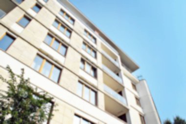 Modern apartman soyut bulanıklık.