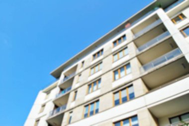 Modern apartman soyut bulanıklık.