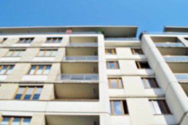 Modern apartman soyut bulanıklık.