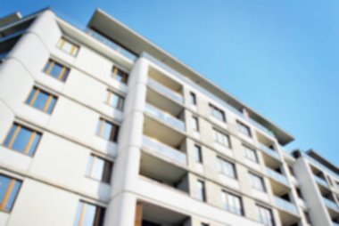 Modern apartman soyut bulanıklık.