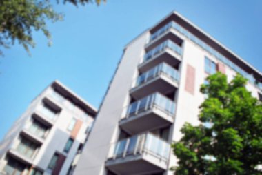 Modern apartman soyut bulanıklık.