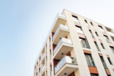 Modern apartman soyut bulanıklık.