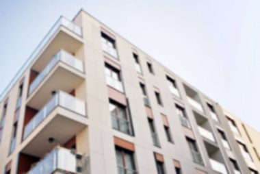 Modern apartman soyut bulanıklık.