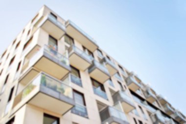 Modern apartman soyut bulanıklık.