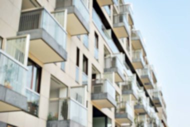 Modern apartman soyut bulanıklık.