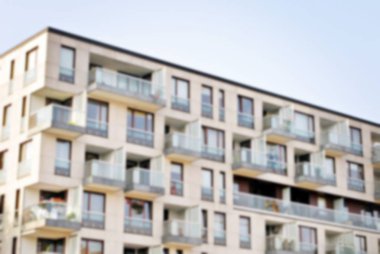 Modern apartman soyut bulanıklık.