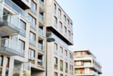 Modern apartman soyut bulanıklık.