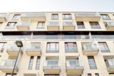 Modern apartman soyut bulanıklık.