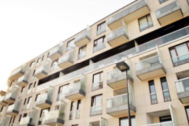 Modern apartman soyut bulanıklık.