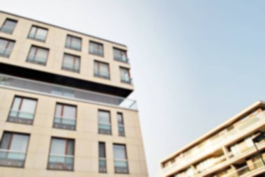 Modern apartman soyut bulanıklık.