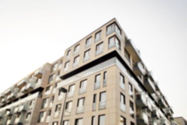 Modern apartman soyut bulanıklık.