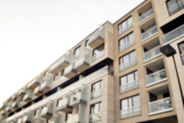 Modern apartman soyut bulanıklık.