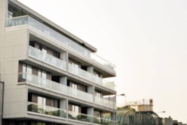 Modern apartman soyut bulanıklık.