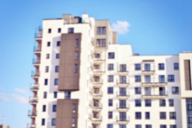 Modern apartman soyut bulanıklık.