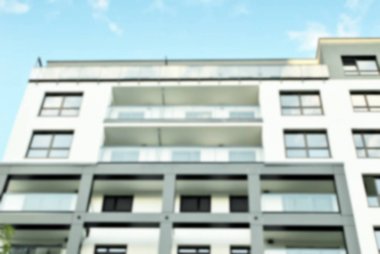 Modern apartman soyut bulanıklık.