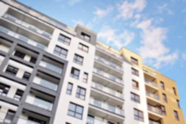 Modern apartman soyut bulanıklık.