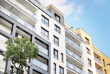 Modern apartman soyut bulanıklık.