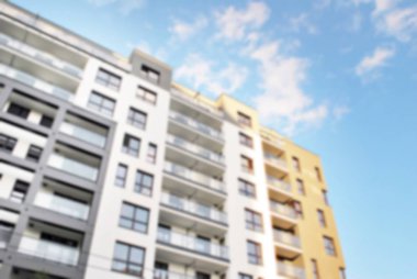 Modern apartman soyut bulanıklık.