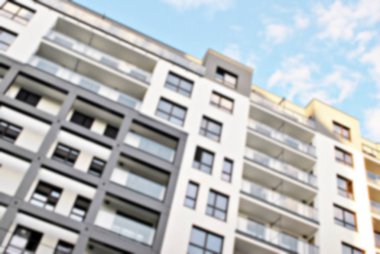 Modern apartman soyut bulanıklık.