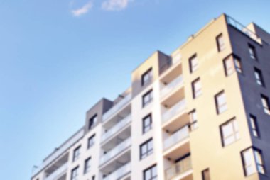 Modern apartman soyut bulanıklık.