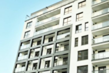 Modern apartman soyut bulanıklık.