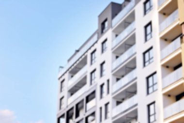 Modern apartman soyut bulanıklık.