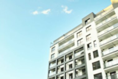 Modern apartman soyut bulanıklık.